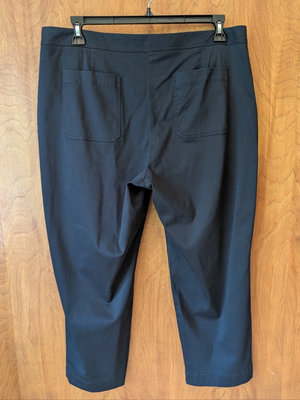 J. Jill Navy Live-In Chino Cropped Pants - Picture 3 of 6